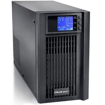 slomart Qoltec UPS Pure Sine Wave | 2kVA | 1600W | AVR | LCD