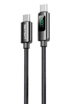 Northix NEXTBATT USB-C na USB-C kabel 100W, 5A, 1m - crni