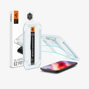 Northix Spigen zaštitna folija za iPhone 17 Air Glas.tR EZ Fit, pakiranje od 2 komada - prozirna