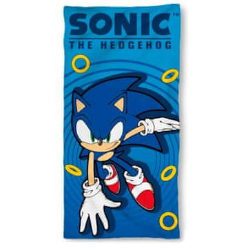 Northix Ručnik za plažu od mikrovlakana Sonic The Hedgehog