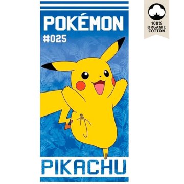 Northix Pamučni ručnik za plažu Pokemon Pikachu