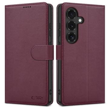 Tech-protect Wallet preklopna maska za Samsung Galaxy S26 FE, mulberry