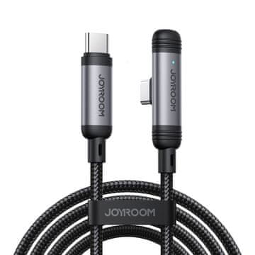 Northix Joyroom USB-C na USB-C kutni kabel za brzo punjenje 60W, 1,2 m - crni