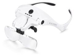 Extol Light Naočale s povećalom i osvjetljenjem 43165, 3.5×, USB punjenje