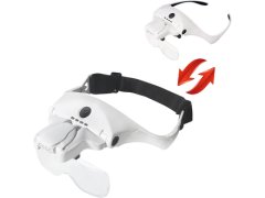 Extol Light Naočale s povećalom i osvjetljenjem 43165, 3.5×, USB punjenje