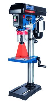 Scheppach Scheppach DP19Vario Stupna bušilica 2580 RPM - Crna/Plava/Crvena