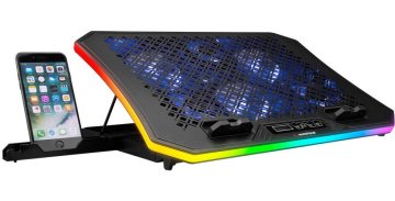slomart Rashladni stalak za laptop Rampage METAFOR (AD-RC34) 10"-19", RGB