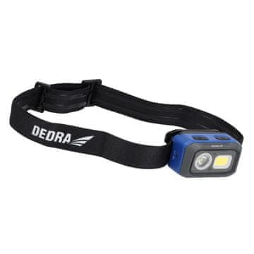 slomart Dedra Naglavna LED svjetiljka, 500lm, senzor pokreta, punjiva + AAA