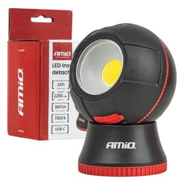 LAMPA AMiO LED COB radna svjetiljka 4W 2200mAh - odvojiva, punjiva
