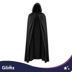 slomart GLIMZ plašt s kapuljačom 172 cm Halloween/Maskenbal - crni
