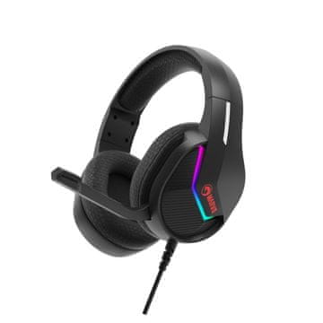 Tactic Slušalice UHM TACTIC 40 RGB s mikrofonom - Crne