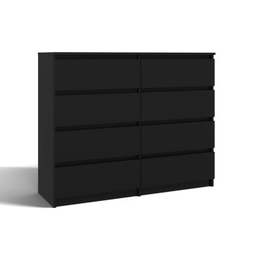 Topeshop Malwa komoda M8/120 CRNA