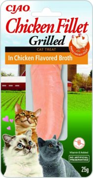 Inaba INABA Grilled Chicken Fillet u pilećoj juhi - mačji međuobrok - 25 g