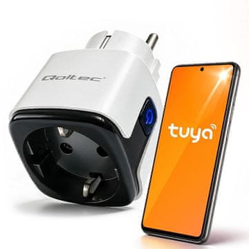 Qoltec Qoltec 52710 Pametna Wi-Fi utičnica 16A | Timer | Brojač potrošnje | Tuya