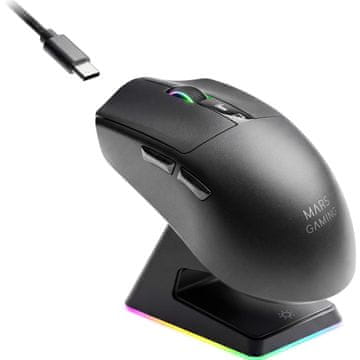 Mars Mars Gaming MMWELITE miš, desnoruki, Bluetooth, optički, 20000 DPI