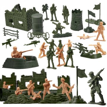 Northix Set figura vojnika za vojnu bazu, 114el.