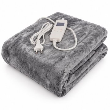 MG Soft Heat Blanket grijana deka 160 x 180cm, siva