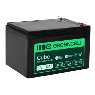 Northix Green Cell AGM VRLA 12V 12Ah onderhoudsvrije accu (151 x 98,5 x 95 mm)