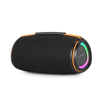 Nedis Bluetooth zvučnik, 60 W, prijenosni, TWS, crno/narančasti