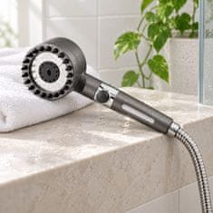 HOME & MARKER® Masažna tuš glava, 4 načina raspršivanja za spa efekt | SHOWERELAX