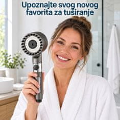 HOME & MARKER® Masažna tuš glava, 4 načina raspršivanja za spa efekt | SHOWERELAX