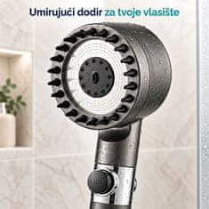 HOME & MARKER® Masažna tuš glava, 4 načina raspršivanja za spa efekt | SHOWERELAX