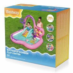 Bestway Centar za igru leptiri s toboganom i prskalicama, 1,8 m x 1,8 m