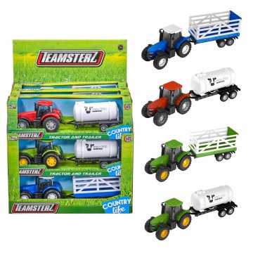Teamsterz Set igračaka traktor i prikolica za djecu, uzrast 3+