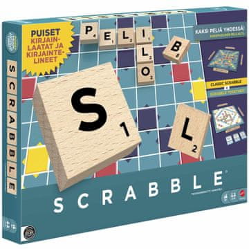 Northix Scrabble Wood Edition, dvostrana društvena igra, za uzrast 8+
