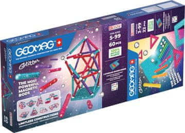 Geomag Magnetski set za gradnju, svjetlucave ploče, 82 dijela