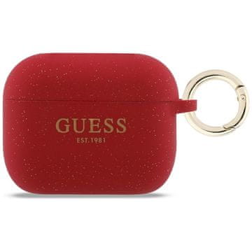 Guess Guess Silikonska Futrola S Prstenom I Šljokicama Za Airpods Pro 3, Luksuzna I Zaštitna