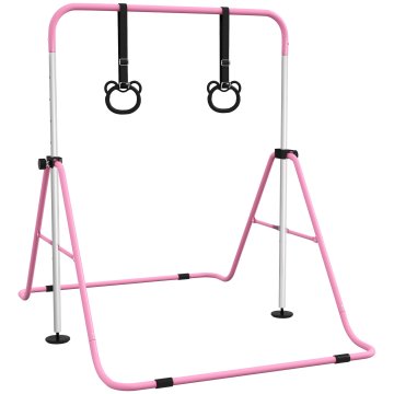 Homestar Dječja gimnastička šipka 148x105x88-128 cm Roza