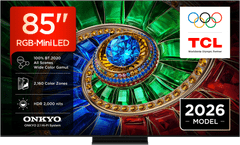 TCL 85RM7L 4K UHD televizor, RGB-Mini LED