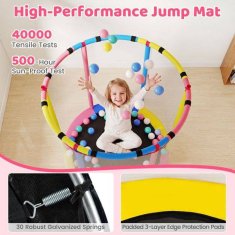 Northix Dječji trampolin 6 u 1 sa zaštitnom mrežom i ljuljačkom