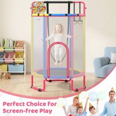 Northix Dječji trampolin 6 u 1 sa zaštitnom mrežom i ljuljačkom