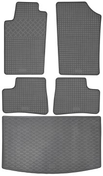 Set gumenih prostirki za automobil i prostirka za prtljažnik za Peugeot 206 Hatchback od 1998. do 2012.