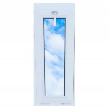 Bijeli PVC prozor, nagibni, 40x100, novo, 400x1000, dvostruko ostakljeno, nagibno