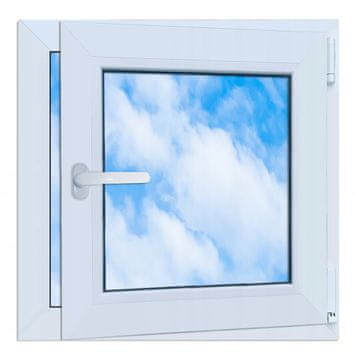 PVC prozor 600x600 mm DESNI BIJELI okretno-otklopni RU dvostruko ostakljen
