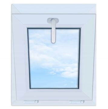 Bijeli PVC prozor, nagibni, 50x60, novo, 500x600, nagibni, dvostruko ostakljeni