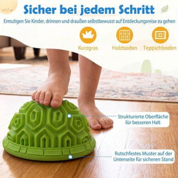 Northix Šareni PVC kamenčići za balansiranje za djecu – set od 8