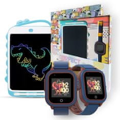 BE Pametni sat za djecu Linki 4G/LTE GPS temperaturni senzori znikopis plavi