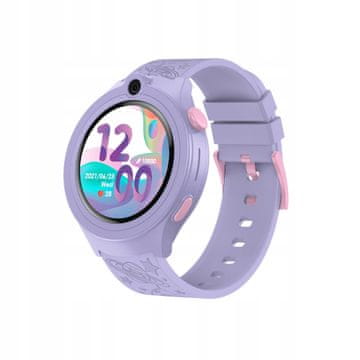 BE Moki dječji pametni sat 1,32 inča 360x360 4G LTE GPS LBS ljubičasti