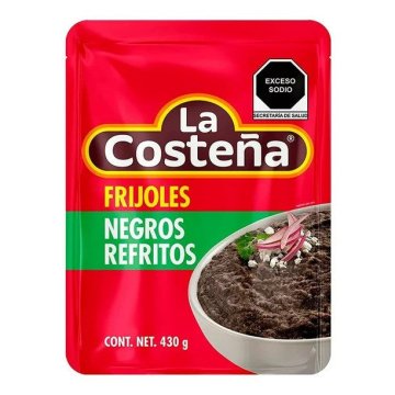 Frijoles negros refritos de La Costeña de 220 gr