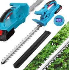 AKUMULATORSKE ŠKARA ZA ŽIVU OGRADU ZA REZANJE, OBRIZGAVANJE GRMLJA I GRANA 52 CM