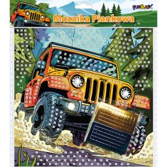 PJENASTI MOZAIK TERENSKI AUTO 25x25 cm ZABAVA I RADOST