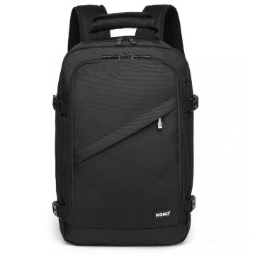 KONO Crni Ryanair ruksak 40x20x25 za avionsku prtljagu Mali 20L Expander