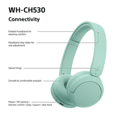 Sony WH-CH530 bežične slušalice, mint zelene (WHCH530G.CE7)