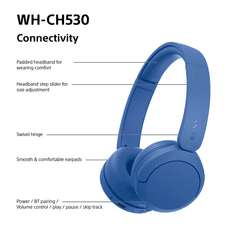 Sony WH-CH530 bežične slušalice, plave (Cobalt) (WHCH530L.CE7)