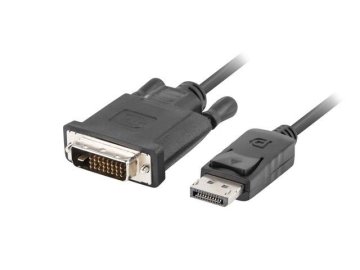 Lanberg CA-DPDV-10CU-0018-BK kabel (DisplayPort M - DVI-D M; 1,8 m; crni)