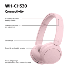 Sony WH-CH530 bežične slušalice, roza (WHCH530P.CE7)